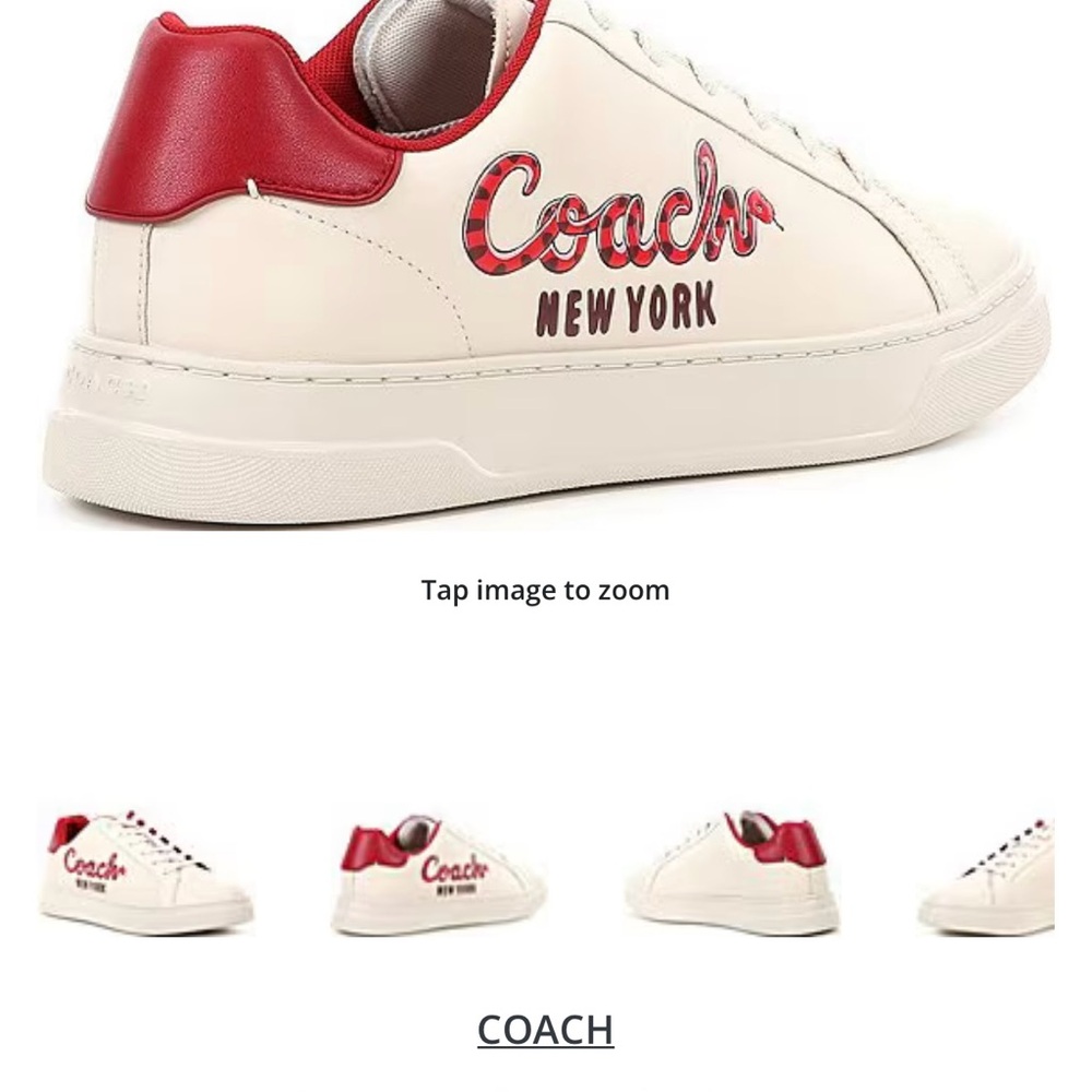 Coach High Line New Year’s Eve Sneaker with Snake and Script Coach - Picture 2 of 7